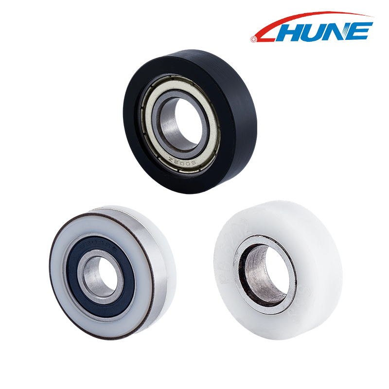 เคลือบยางประตูและหน้าต่าง เคลือบยางแบนรูปตัว F F15 Bearing Pulley