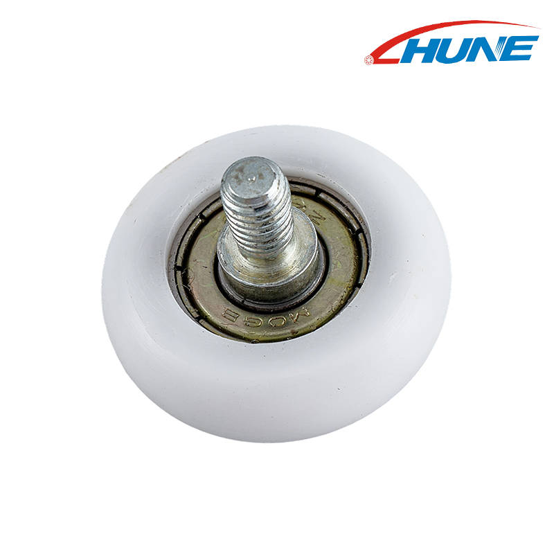 รูปตัว R พร้อมลูกรอกแบริ่งเกลียวเพลาสกรูล้อดันประตูบานเลื่อนที่ทนต่อการสึกหรอ