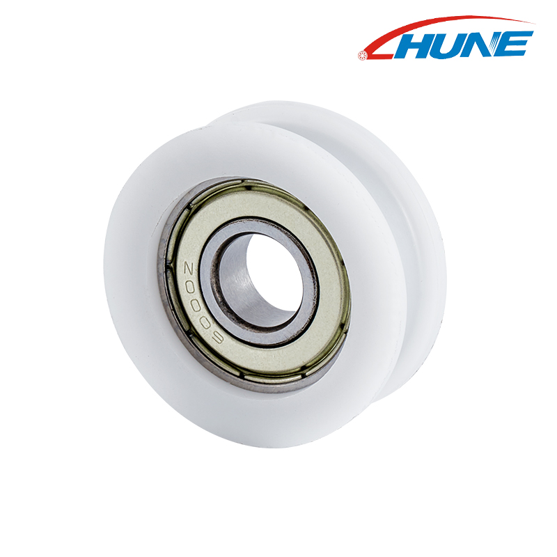 รอกประตูหน้าต่างและตู้เย็นรอกแบริ่งพลาสติก PU 6000ZZ ทนต่อการสึกหรอ