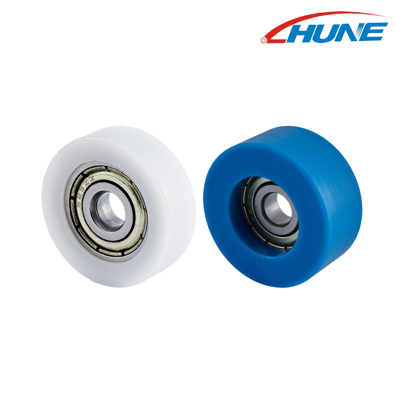 พลาสติกโพลียูรีเทน Pu ไนลอน รอก ยางเคลือบลูกปืนล้อ