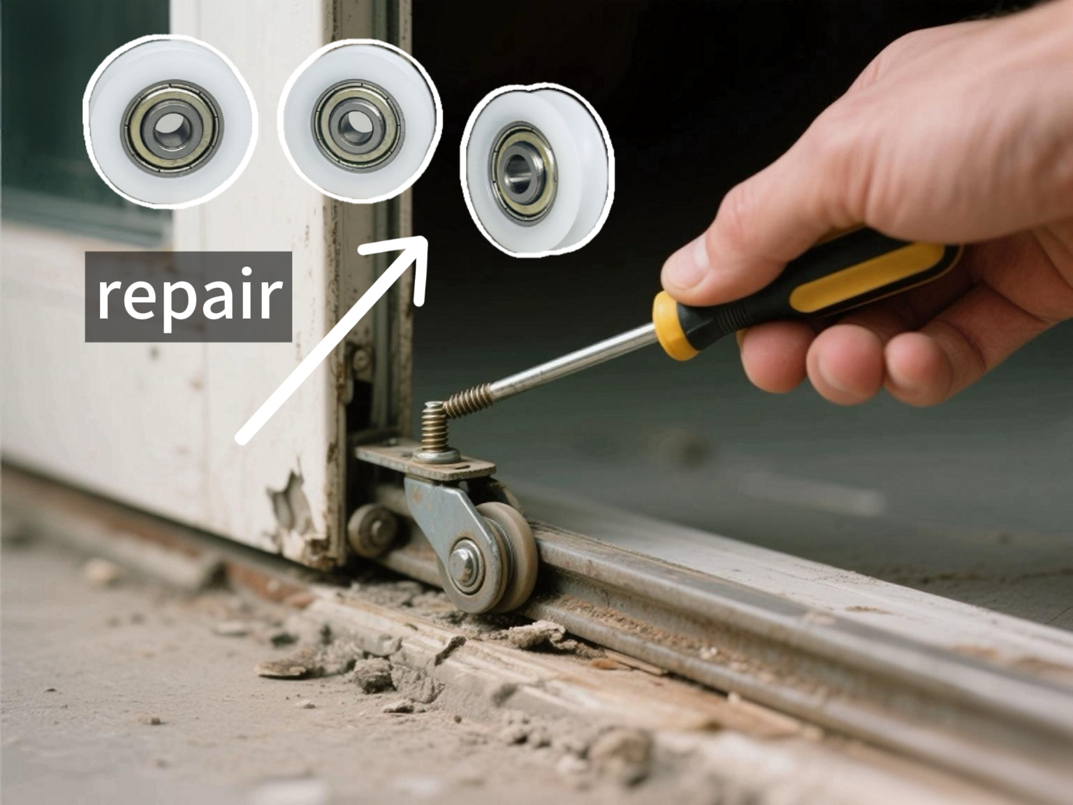 Repair Sliding Rollers